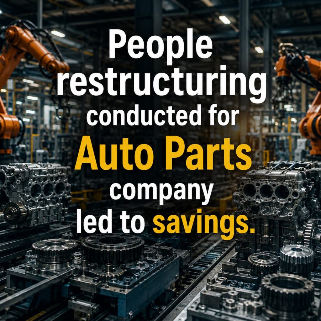 People restructuring project saves Rs 50 Lakhs saving to client 