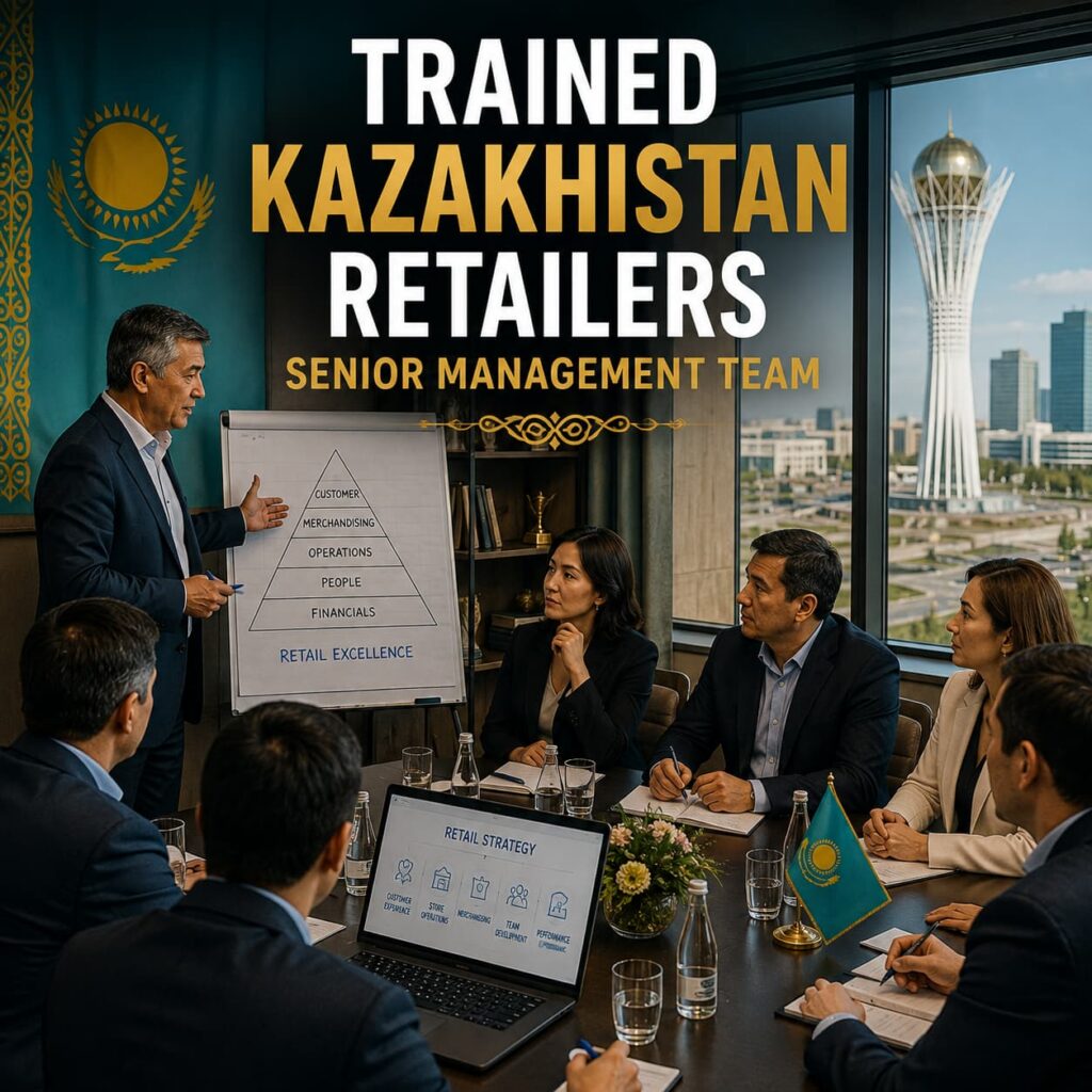 Trained Kazakh retailers in Turkey