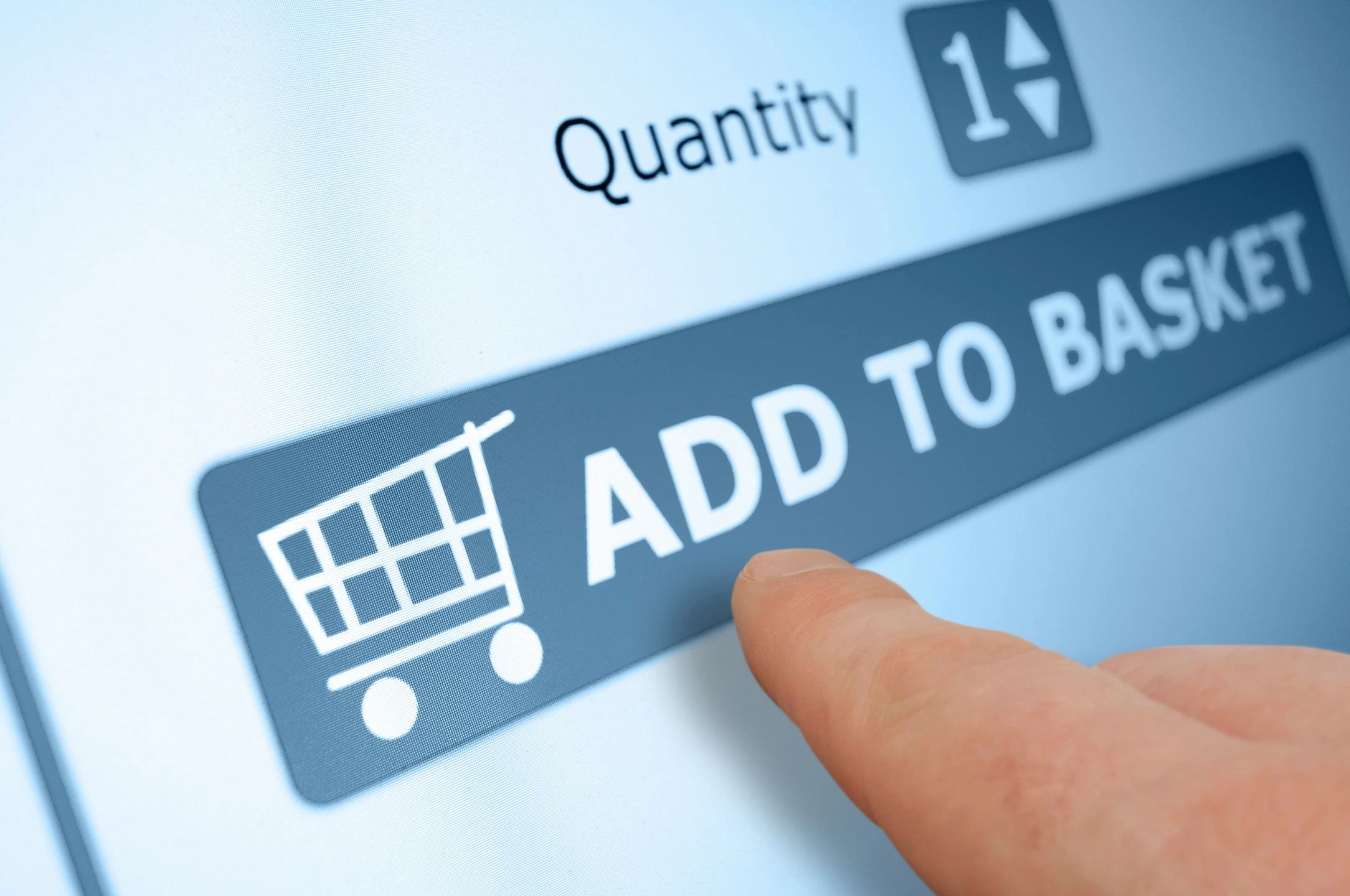 A customer buying the product online